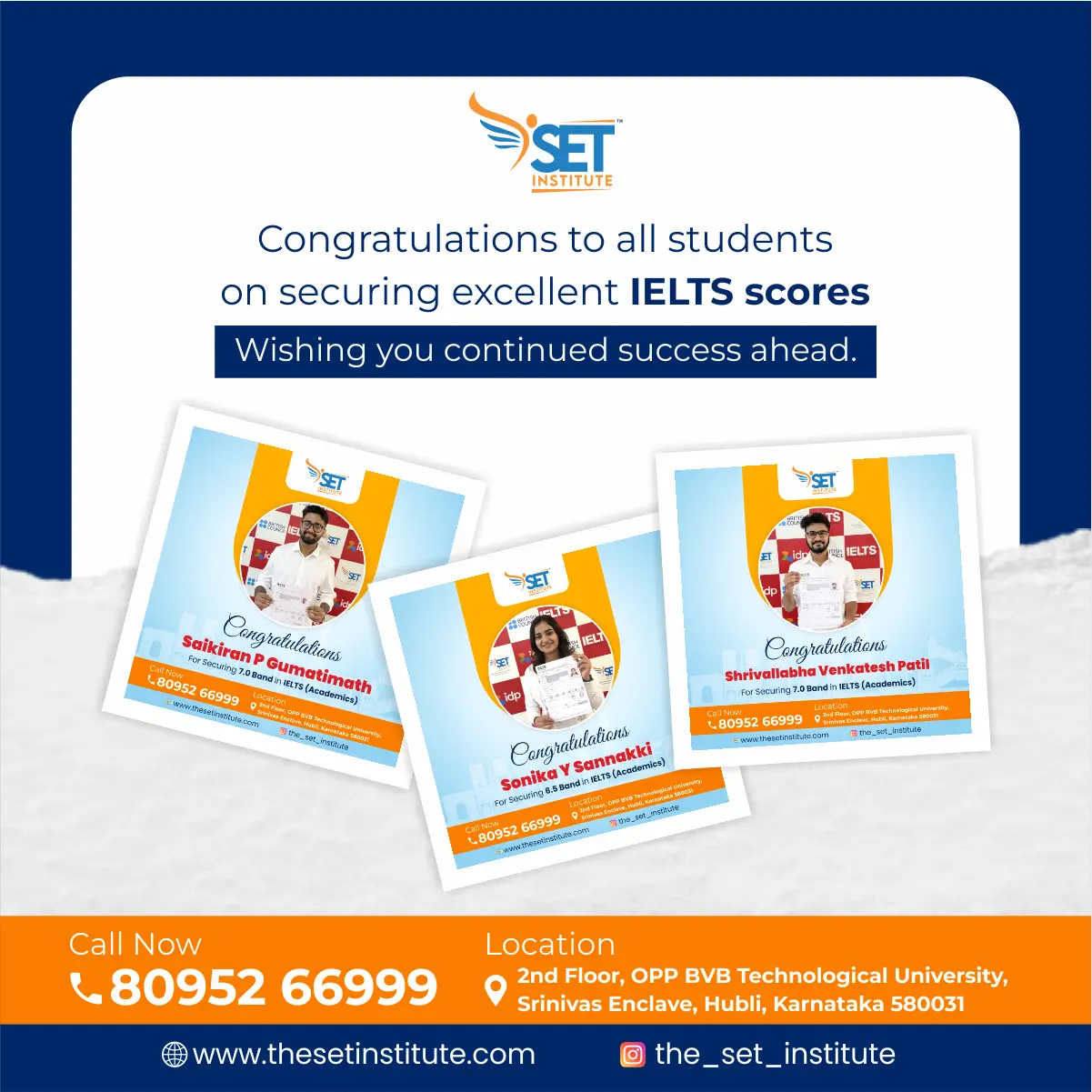SET students securing excellent IELTS scores