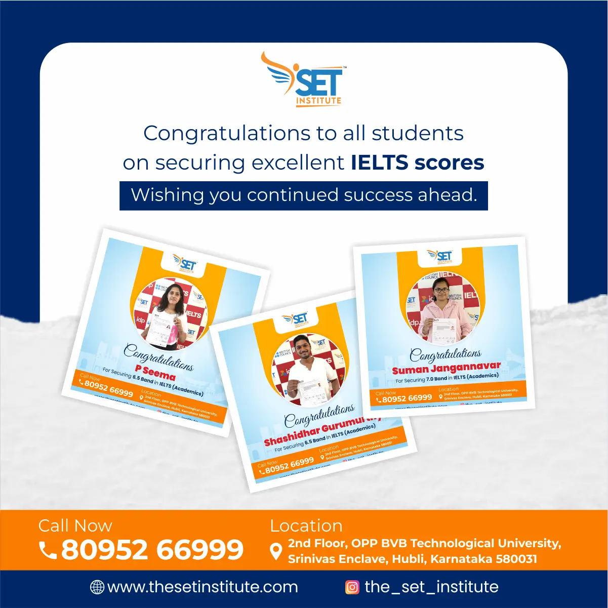 SET students securing excellent IELTS scores