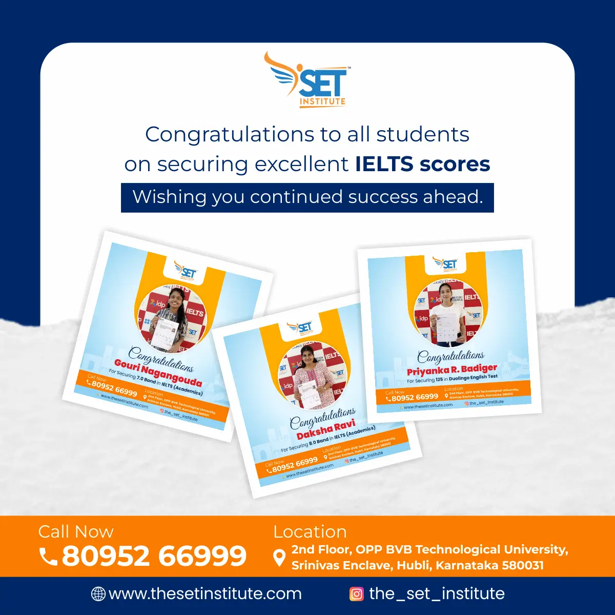 SET students securing excellent IELTS scores