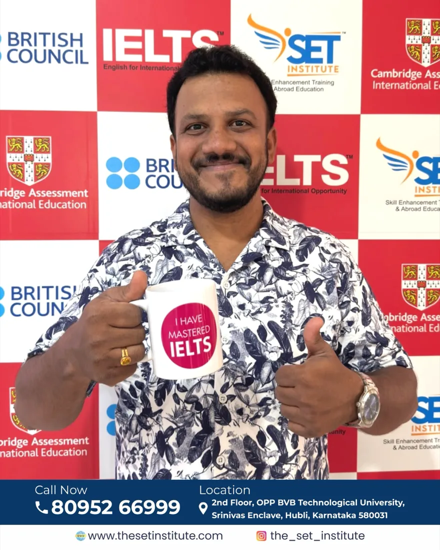 SET IELTS student Ashish Hospet