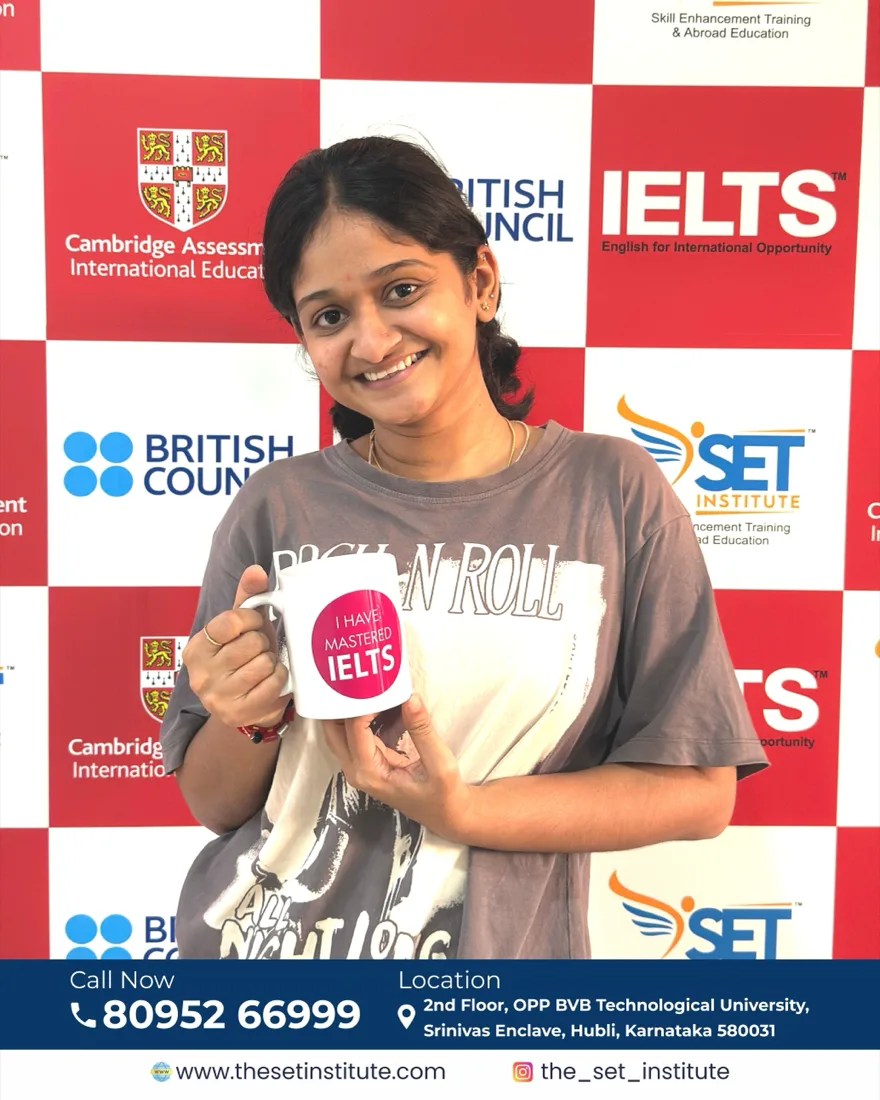 SET IELTS student Nikita Girimath
