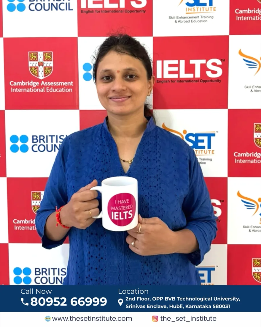 SET IELTS student Pratiksha Karadi